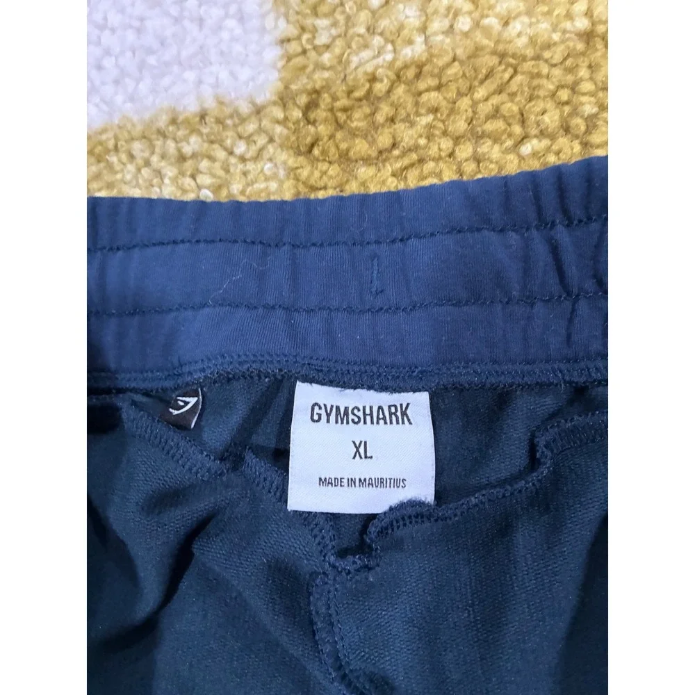 Gymshark Mens XL Navy Blue‎ Tapered Joggers Sweatpants GLBT4735-NV Activewear